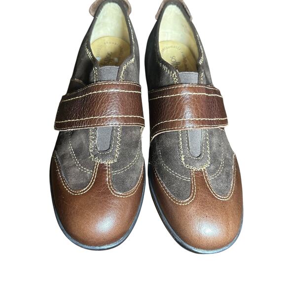 Softspots Aeryn Slip-On Shoes 7.5 Narrow Brown Leather Suede Comfort Casual - Picture 5 of 11